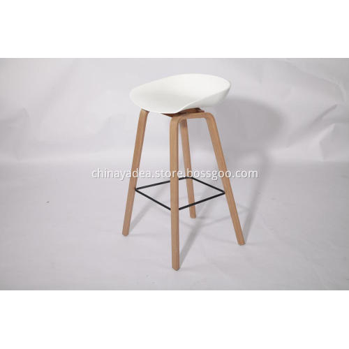b&b bar stool backless with footrest